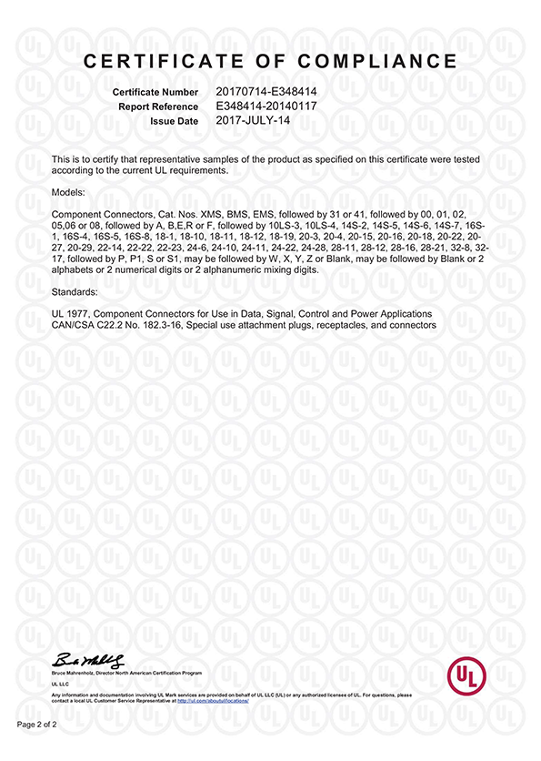 UL CERTIFICATION